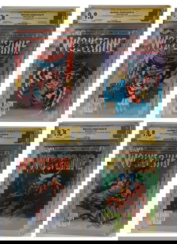 Wolverine Limited Series #1-4 CGC 9.8 All Four Signed x5 by Claremont/ Miller/ Romita Sr./ Shooter & Rubinstein