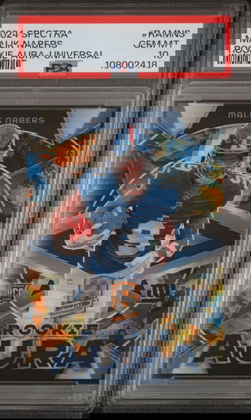 2024 Panini Spectra Rookie Aura Universal Malik Nabers #RA-MNS RC /10 PSA 10