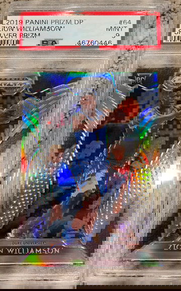 2019 Prizm Draft Picks Zion Williamson Silver PSA 9