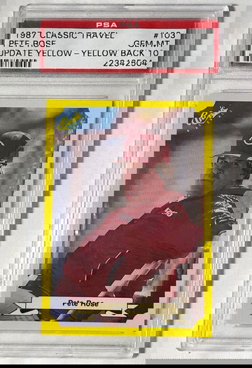 1987 CLASSIC TRVL #103 PETE ROSE GEM MT 10 