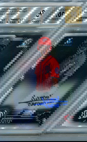 Juan Soto bowman chrome BGS 9 auto 10