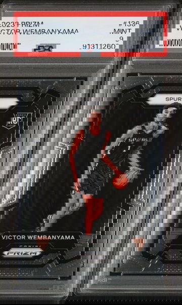 2023 PRIZM VICTOR WEMBANYAMA ROOKIE PSA 9 MINT 