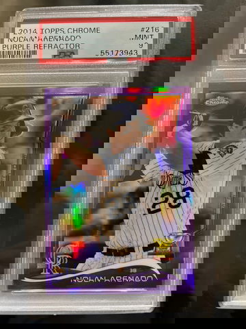 2014 Topps Chrome Purple Refractor Nolan Arenado