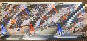 2021 Prizm Draft Anthony Davis R.J. Barrett & Kawhi Leonard