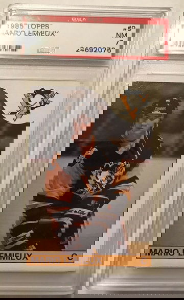 1985 Topps Mario Lemieux #9 PSA 7 Rookie RC