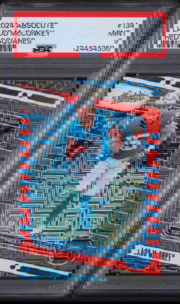 2024 Panini Absolute Red Squares Ladd Mcconkey #134 PSA 9