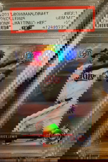 2017 Royce Lewis Bowman Draft Chrome Refractor PSA 10