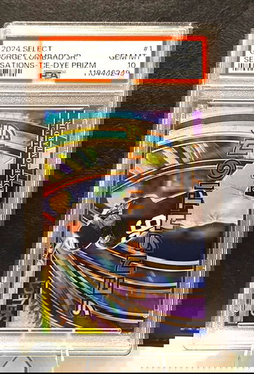 2024 Panini Select  George Lombard Jr  Sensations  /25 Tie Dye  Yankees  PSA 10  POP 1