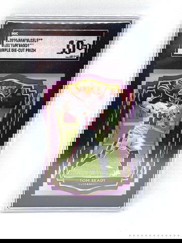 2020 Panini Select Tom Brady Premier Level Purple Prizm Die Cut SP #101 SGC 10