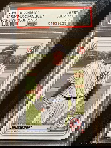 2020 Bowman Jasson Dominguez Paper Prospect #BP8 PSA 10