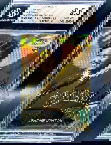 2018 Topps Stadium Club Chrome Gold Mint Shohei Ohtani RC Case Hit SSP BGS 9.5