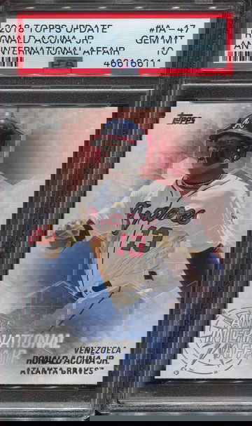 Ronald Acuna Jr, PSA 10, 2018 Topps Update RC International Affair #IA-47