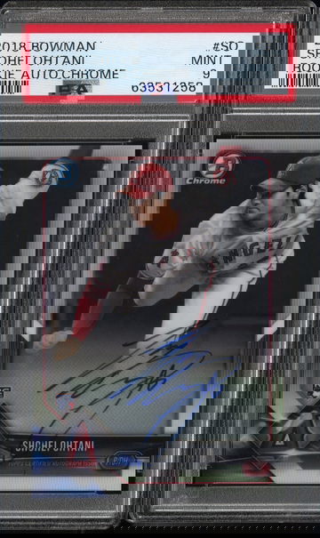 2018 Bowman Chrome Shohei Ohtani Rookie Autograph PSA 9 RC #SO