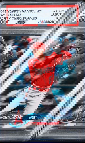 2019 Topps Transcendent VIP Shohei Ohtani Through The Years TTY /50 PSA 9 2018