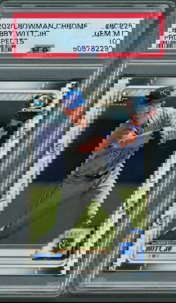 2020 Bowman Chrome Bobby Witt Jr. PSA 10 Gem Mint 