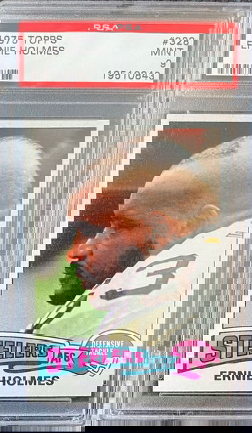 1975 Topps #328 Ernie Holmes PSA 9 RC 