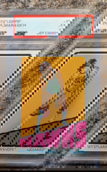 1972 Topps Pete Maravich PSA 5 Centered 