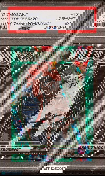 2020 Panini Mosaic Will To Win G. Antetokounmpo #15 PSA 10