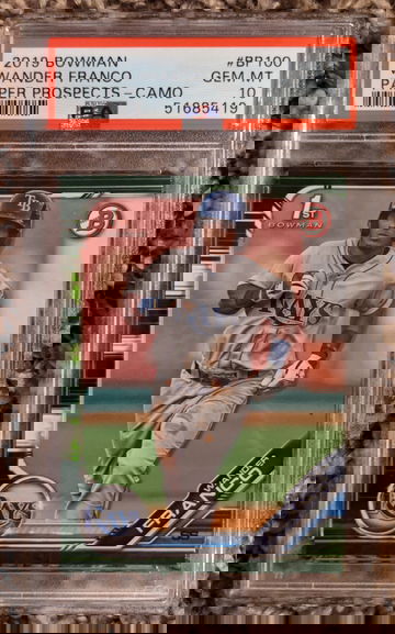 2019 Bowman Wander Franco Camo PSA 10