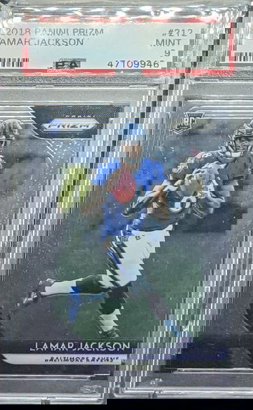 2018 Prizm Lamar Jackson RC PSA 9