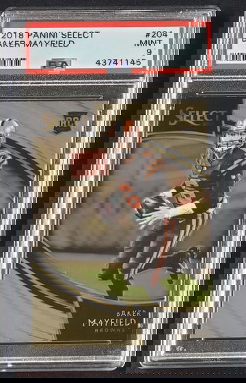2018 Select Baker Mayfield RC Field Level #204 PSA 9