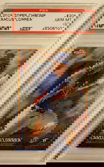 2015 Carlos Correa Topps Chrome SP