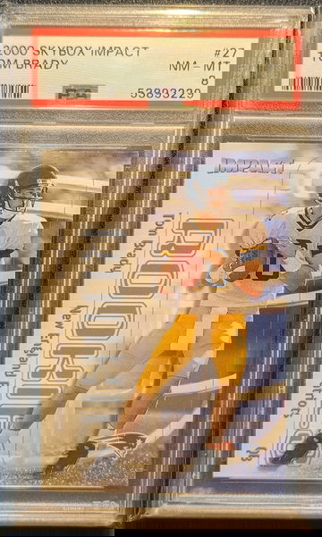 2000 Skybox Impact Tom Brady PSA 8