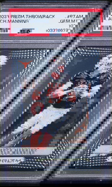 2023 PANINI ARCH MANNING PRIZM THROWBACK #PTAM PSA 10