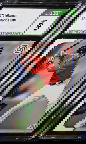 2015 Bowman 27 Mookie Betts CSG 9 Mint