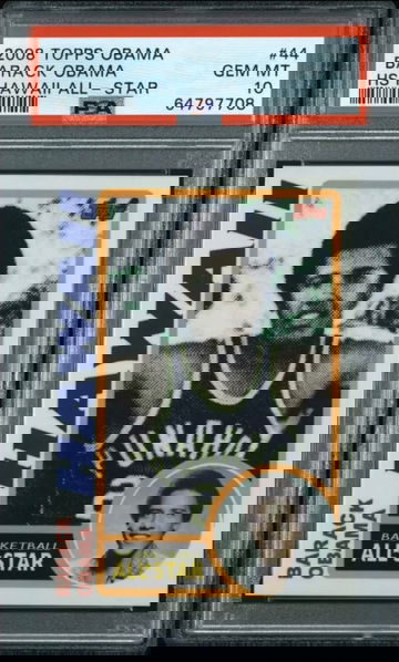 2008 Topps Barack Obama All Star Hawaii SSP Rookie Card PSA 10 Gem Mint *pop 3