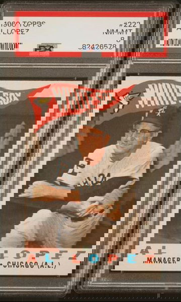 1960 Topps Al Lopez (Manager) #222 PSA 8 [BL-1B.42]