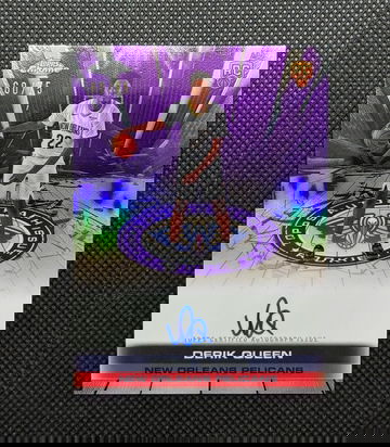 Derik Queen 2025-26 Topps Chrome Autograph Issue Rookie RC Purple Refractor #60/75