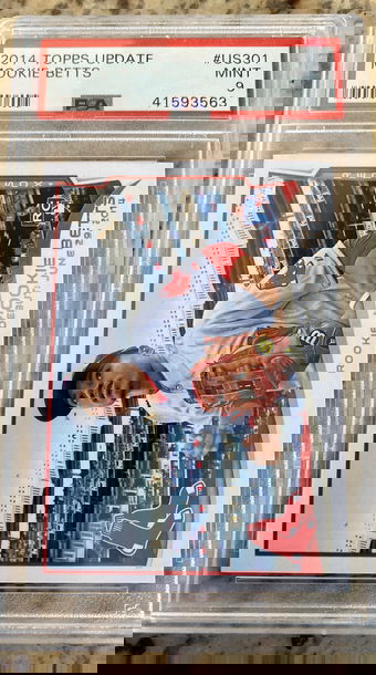 2014 Topps Update Mookie Betts #US301 PSA9