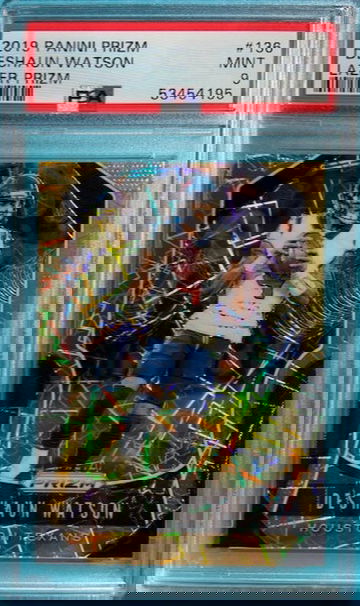 2019 Panini Prizm Deshaun Watson #136 Gold Lazer Houston Texans PSA 9 Mint