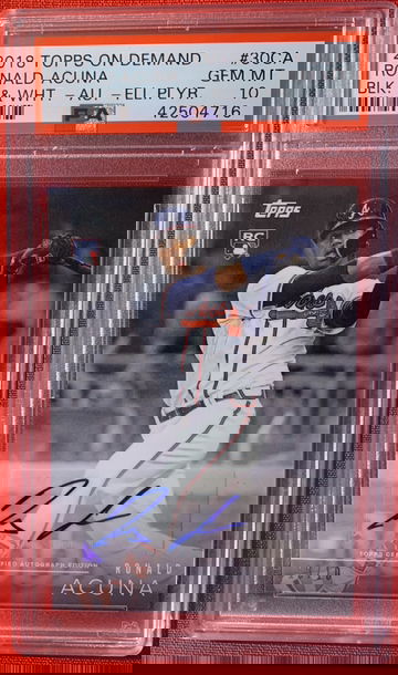 Topps 2018 Ronad Acuna rookie auto #\10