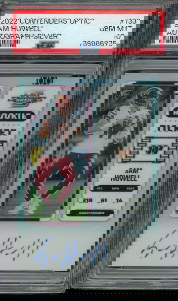 2022 Sam Howell Rookie Ticket Auto Psa 10
