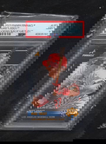 2013 Panini Pinnacle Looking Back #LB3 Mike Trout Die-Cut PSA 9 MINT