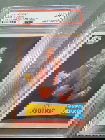 NICK YOUNG 2007 TOPPS 1957-58 VARIATION PSA 9