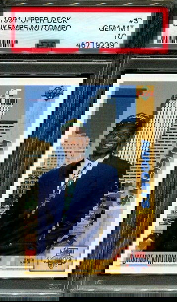 1991 Dikembe Mutombo Upper Deck PSA 10 Rookie #3