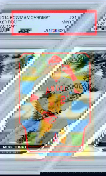 2014 Bowman Chrome #31 Mike Trout Refractor PSA 9 MINT!