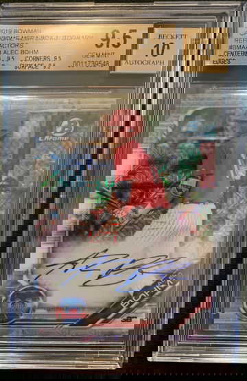 2019 Bowman Chrome Alec Bohm Mega Box Auto 9.5 GEM