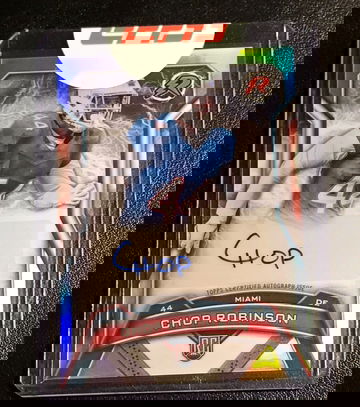 2024 Topps Resurgence  Chop Robinson  Holo  Auto  Sealed fromTopps  Dolphins 