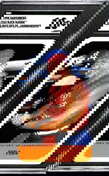 1998 Harenberg Jahrhunderts Hulk Hogan HOF WWF WWE  SGC 10 POP 3