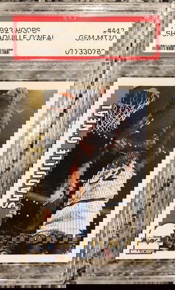 1992 NBA Hoops Shaquille O’Neal PSA 10