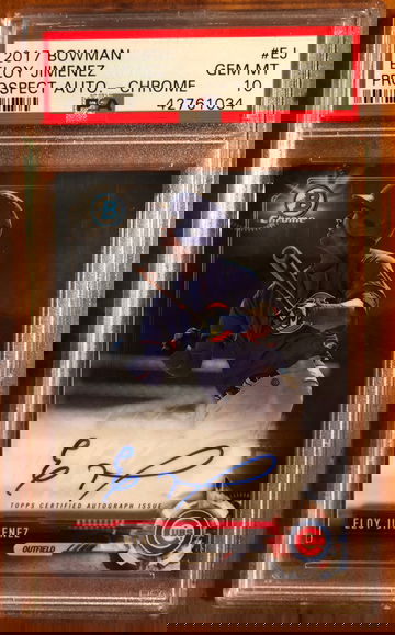 2017 1st Bowman Chrome Auto Eloy Jimenez PSA 10 Gem Mint