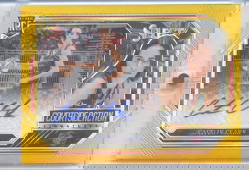 2024 Panini Select Gold Courtside Action Rookie Autograph Caitlin Clark /10