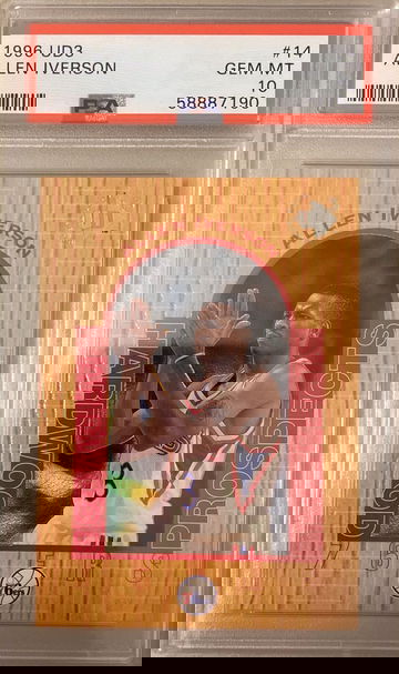 1996 UD3 Allen Iverson PSA 10 Rookie Card RC