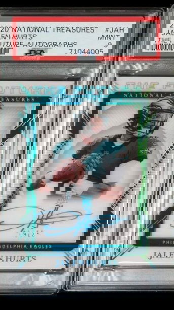 PSA 9 2020 National Treasures “The Future“ Jalen Hurts