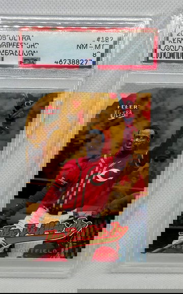 2005 Ultra #182 Gold Medallion Ken Griffey Jr. PSA 8