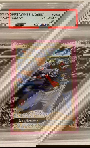 2017 Topps Gypsy Queen Aleg Bregman Purple /250 *POP 1* PSA 10 Rookie Card